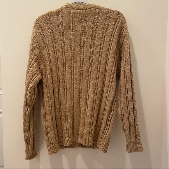 Perry Ellis Light Brown Knit Sweater - Picture 4 of 4